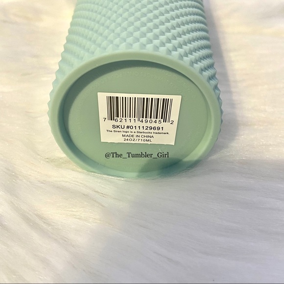 💚NEW💚Starbucks US 2021 Matte Mint Green Studded Bling Venti Tumbler - Picture 5 of 7